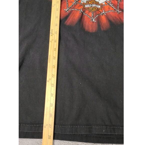 Harley Davidson T-Shirt Mens Size Large Las Vegas Skull Biker Nevada Black - Picture 5 of 7